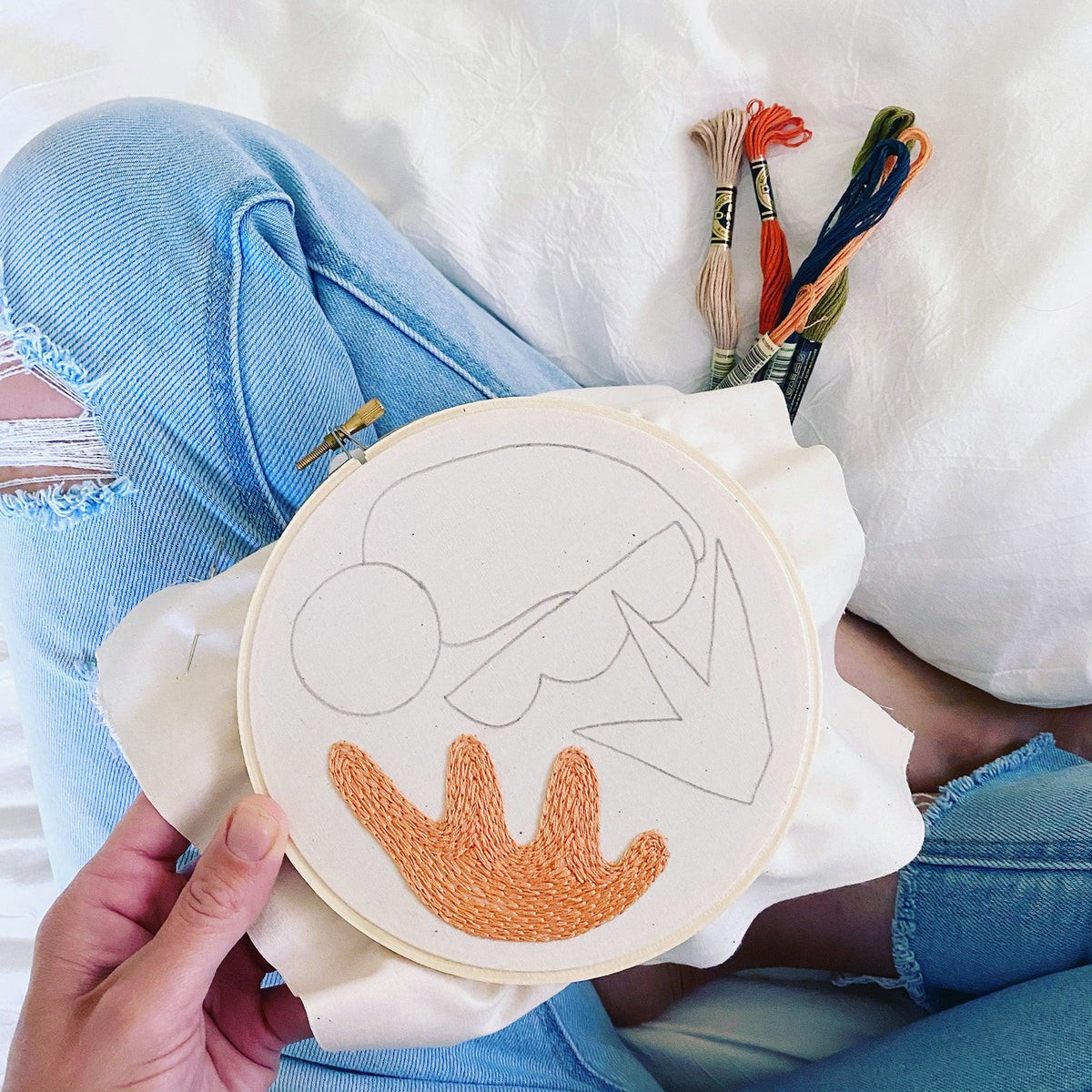 Minimal Desert Hand Embroidery Kit