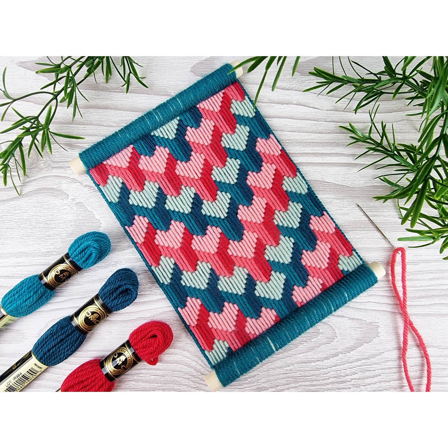 Bargello Tapestry Wall Hanging Kit By Suzie Jules  Bargello patterns,  Needlepoint patterns, Tapestry kits