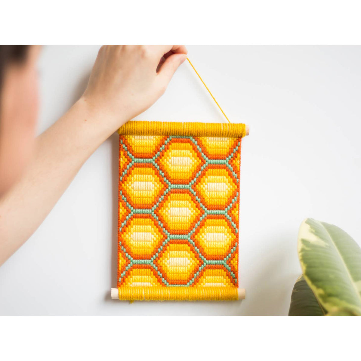 Bargello Needlepoint Kit - Honeycomb Wall Hanging