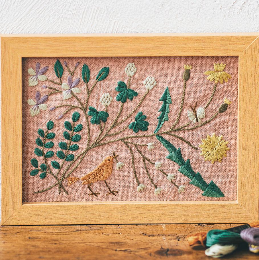 Four Seasons Hand Embroidery Kit - Spring