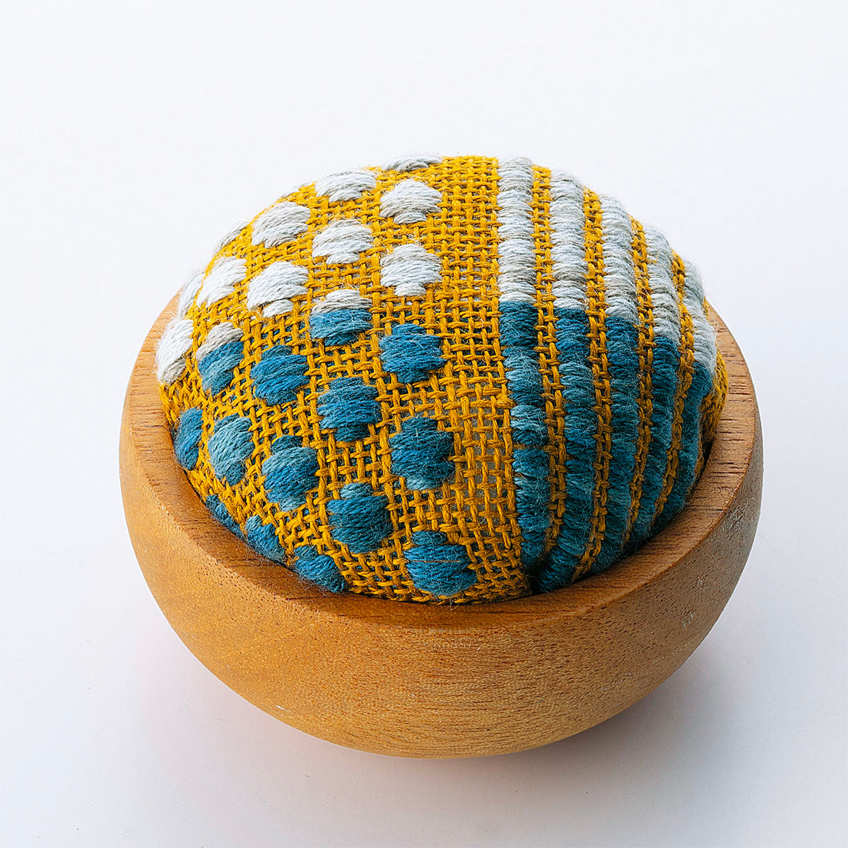 Kogin Embroidery Pincushion Bowl Kit - Stitched Modern