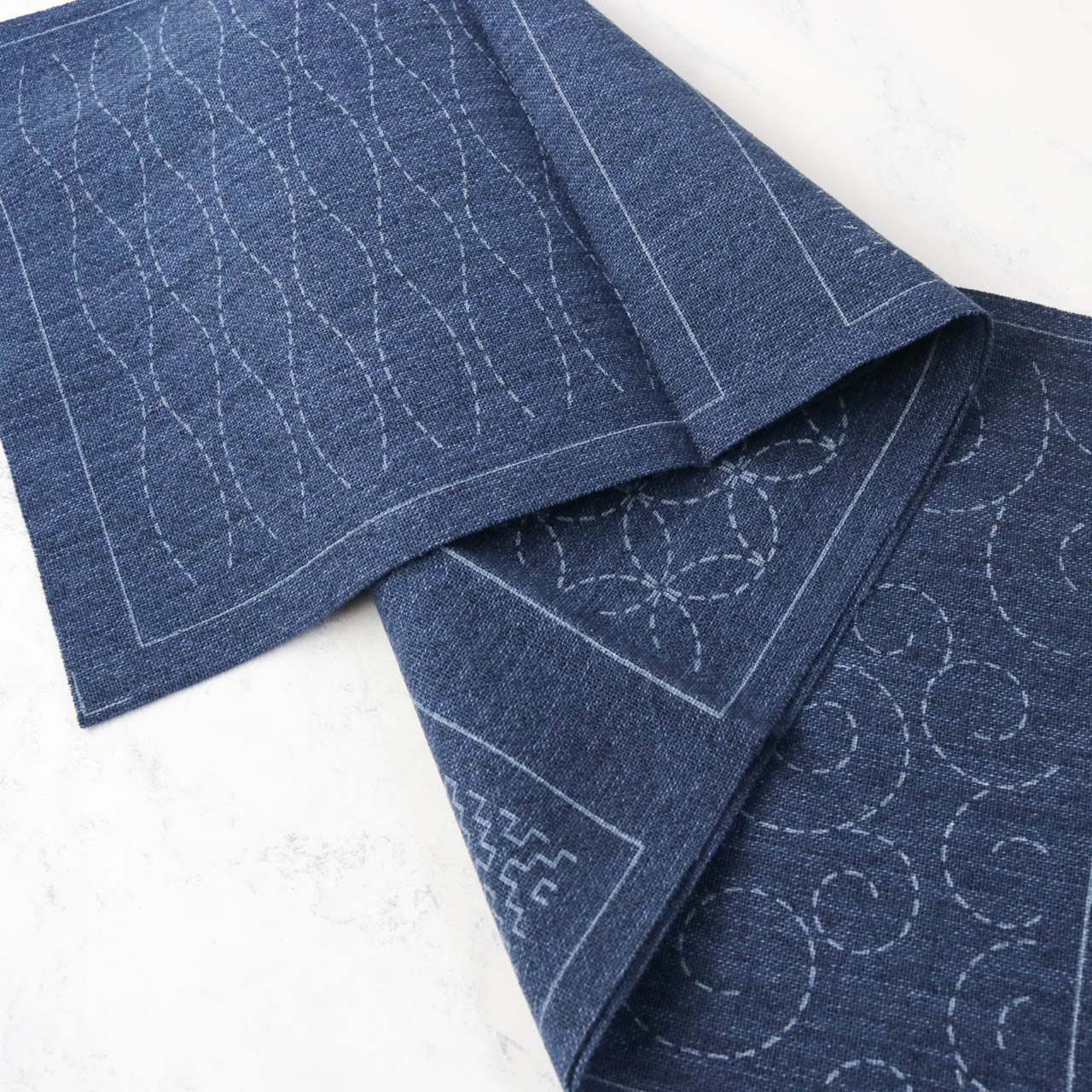 Pre-Printed Sashiko Fabric With Three Classic Patterns Sashiko Sampler Home  Decoration