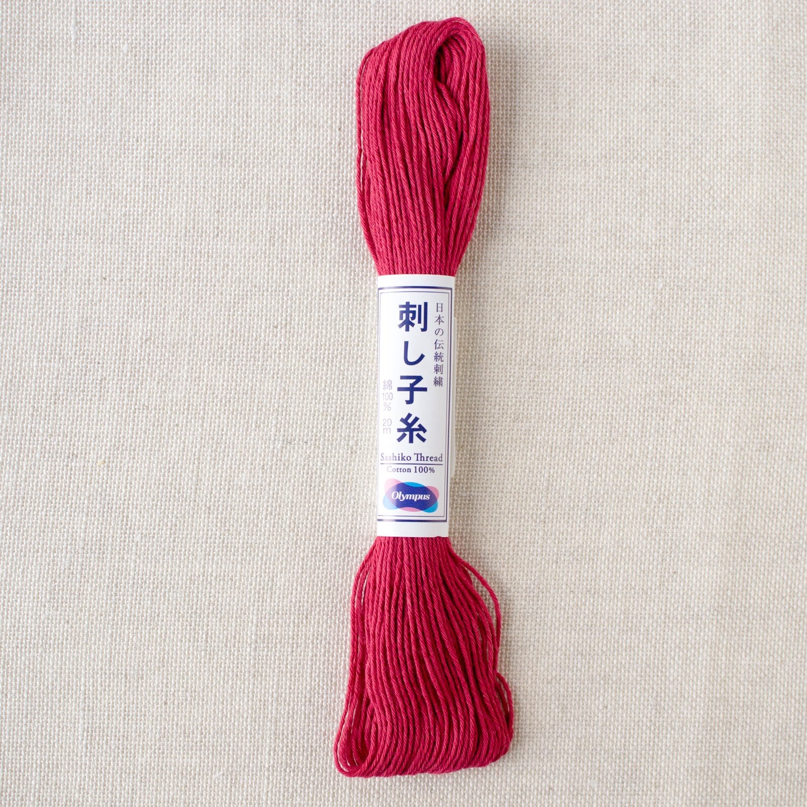 Olympus Sashiko Cotton Thread 12 Rose Red Olympus Sashiko Cotton Thread 12 Rose Red