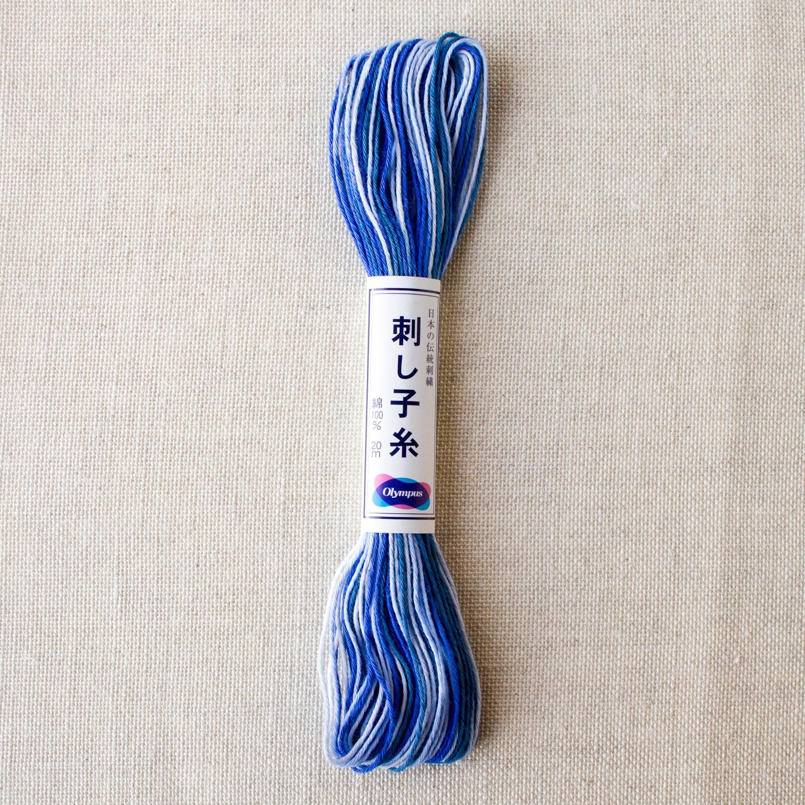 Olympus Sashiko Variegated Cotton Thread 52 Denim Olympus Sashiko Variegated Cotton Thread 52 Denim