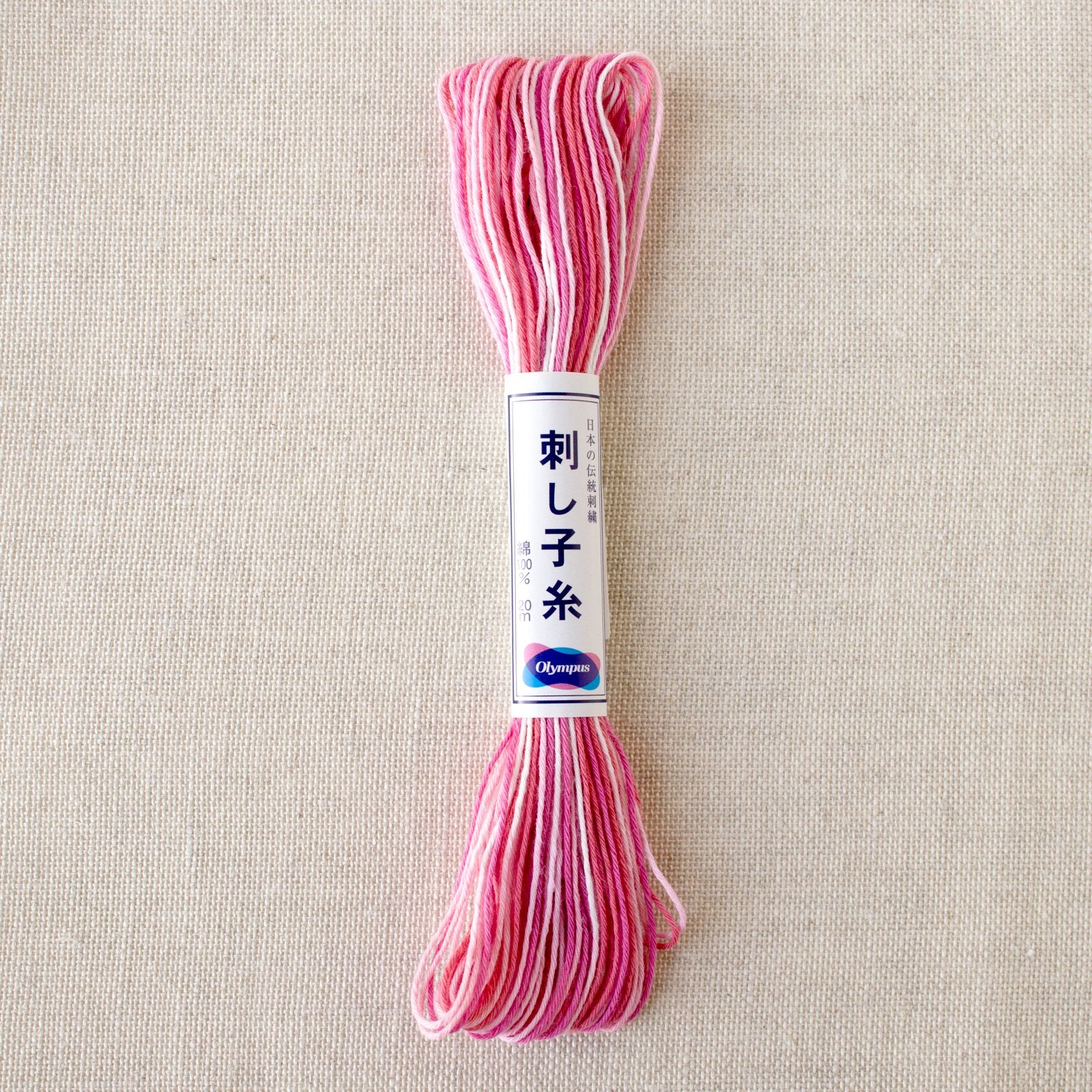 Olympus Sashiko Variegated Cotton Thread 53 Pink Valentine Olympus Sashiko Variegated Cotton Thread 53 Pink Valentine