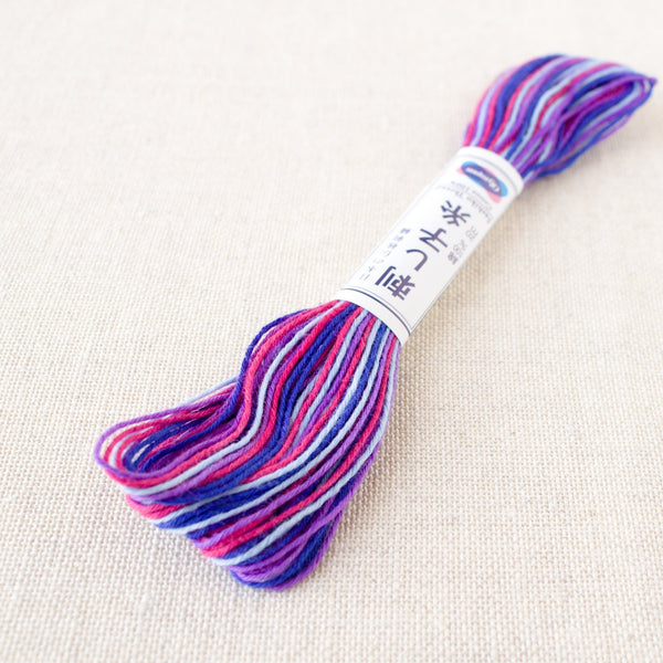 Japanese Sashiko Thread - Variegated Purple (#76) - Stitched Modern