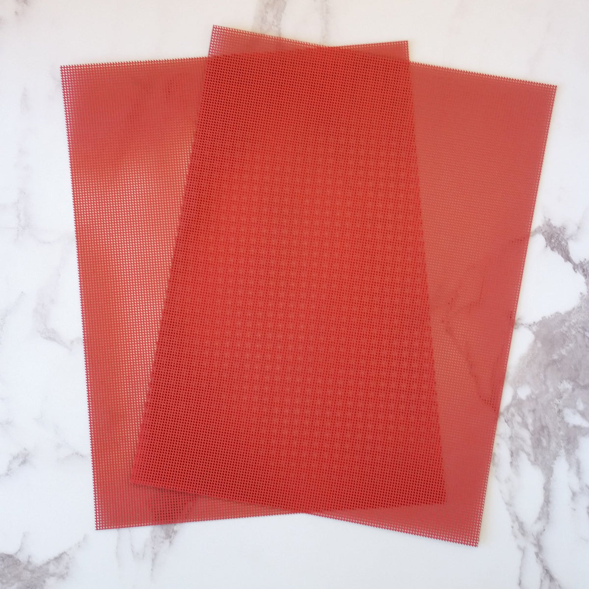 Painted Perforated Paper - Red