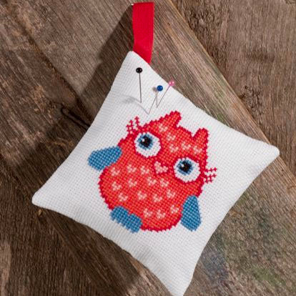 Cross Stitch Pincushion Mini Kit - Owl