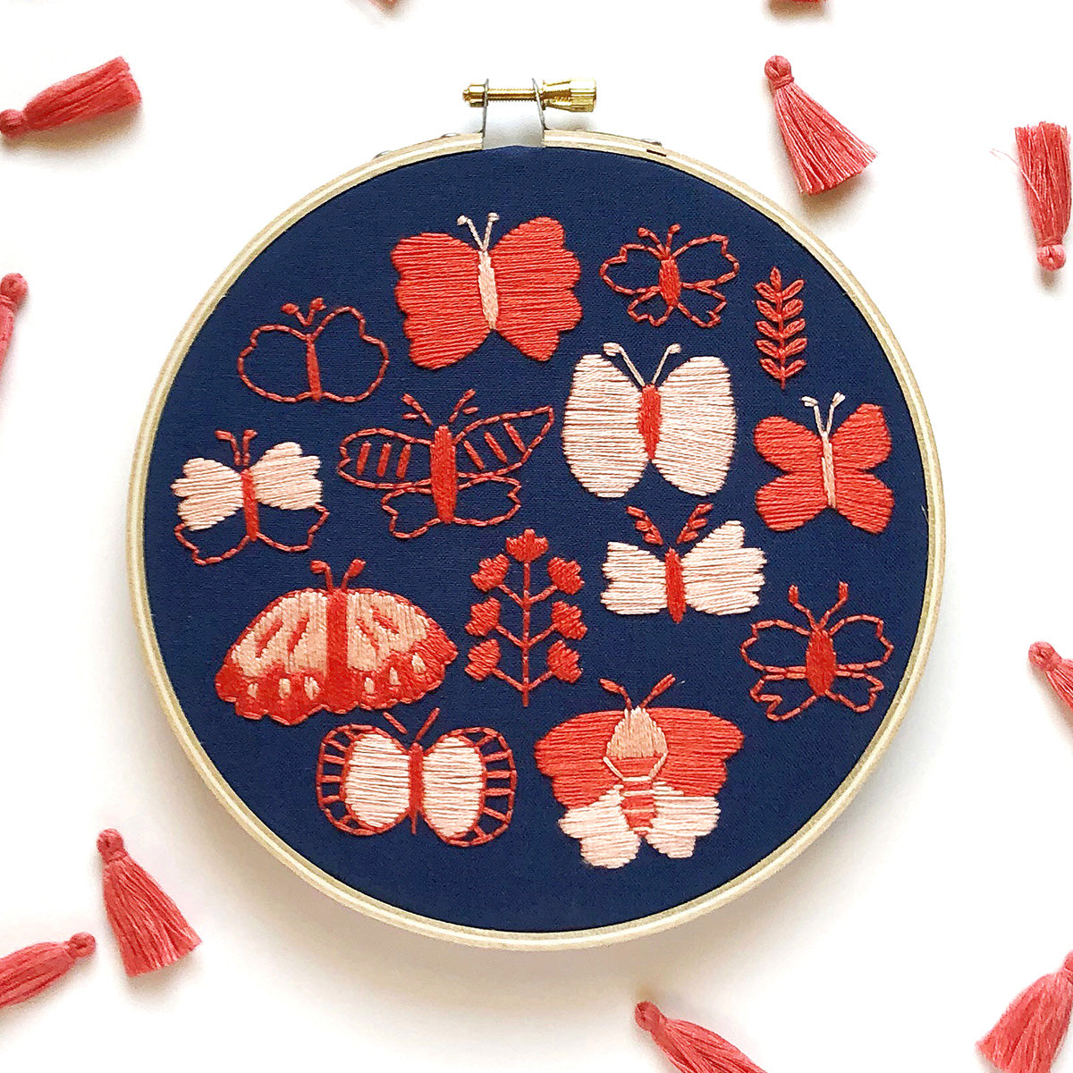 Butterflies Hand Embroidery Kit