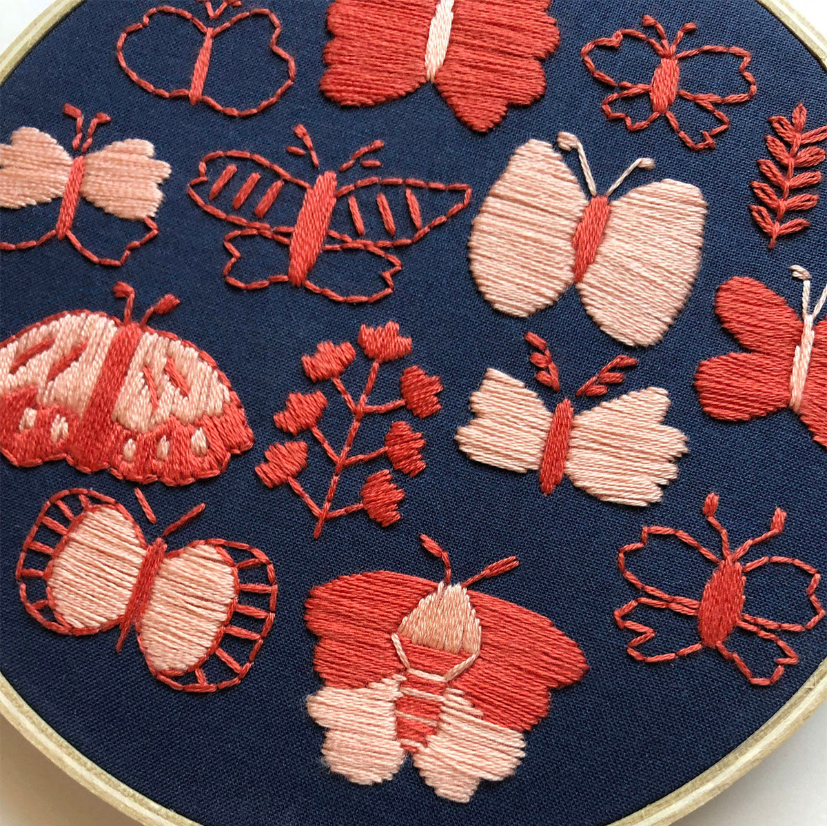 Butterflies Hand Embroidery Kit