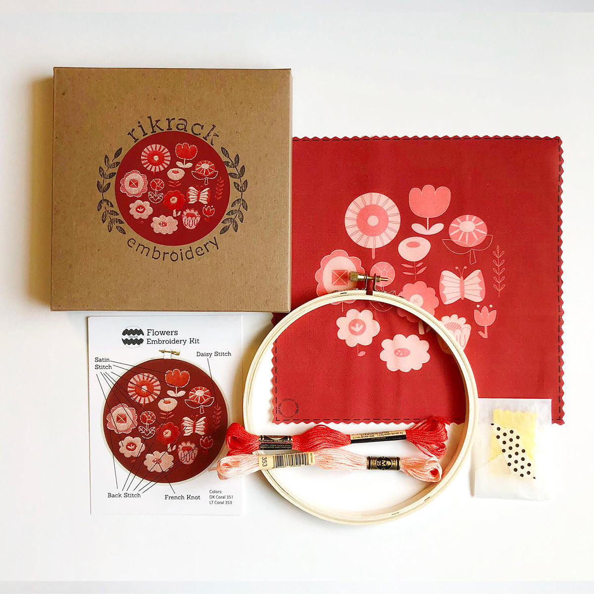 Flowers Hand Embroidery Kit