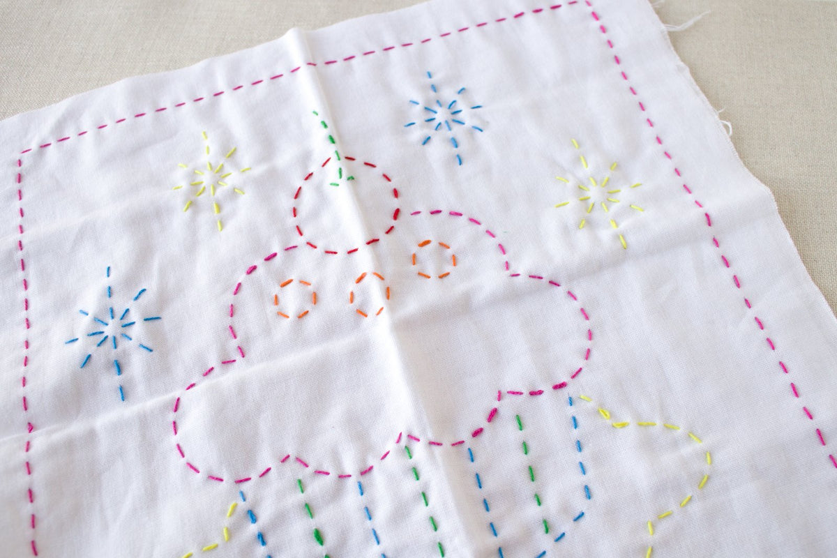 Japanese Sashiko Beginner Sampler - Cupcake-Stitched Modern