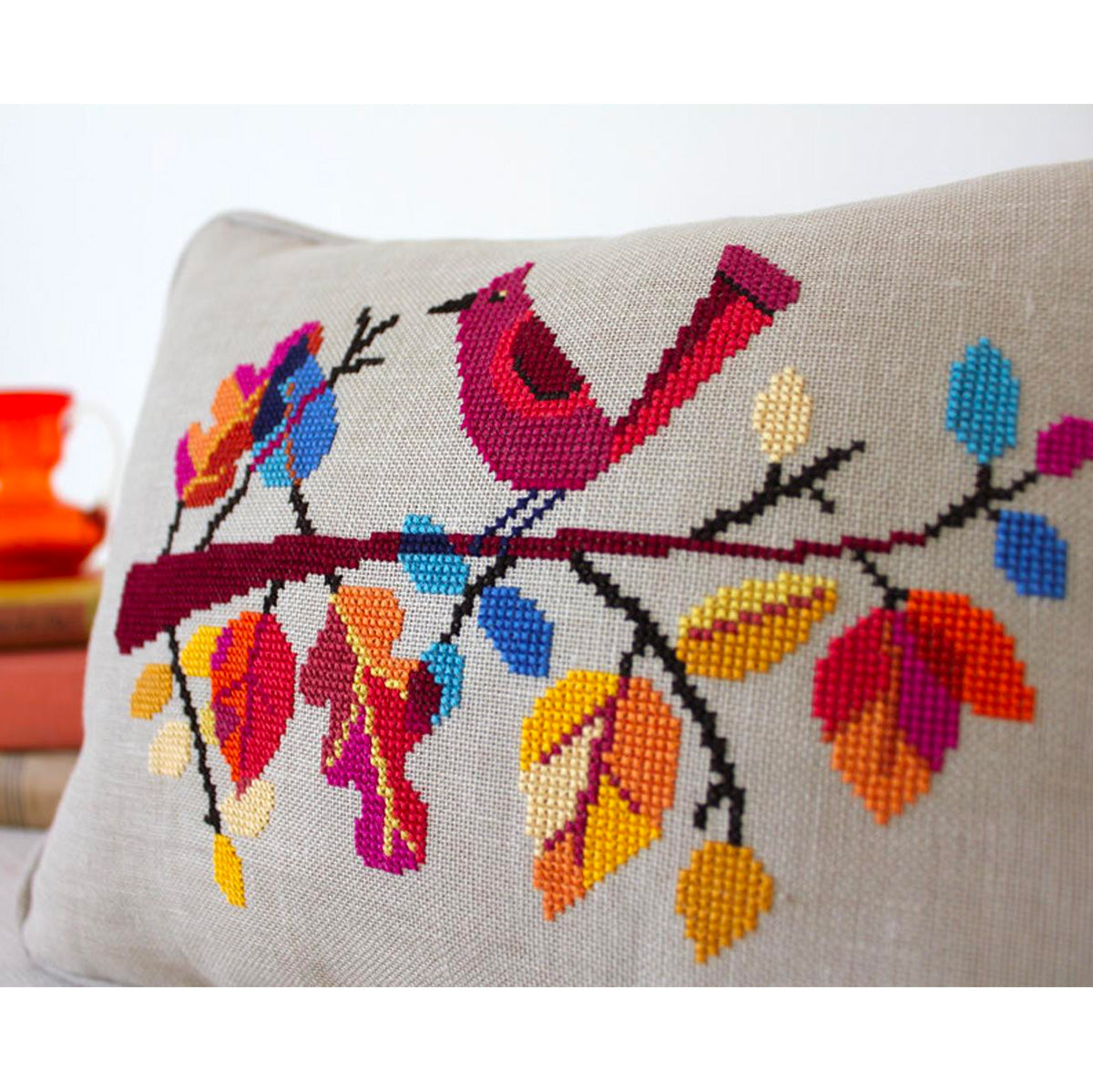 Autumn Bird Cross Stitch Pattern