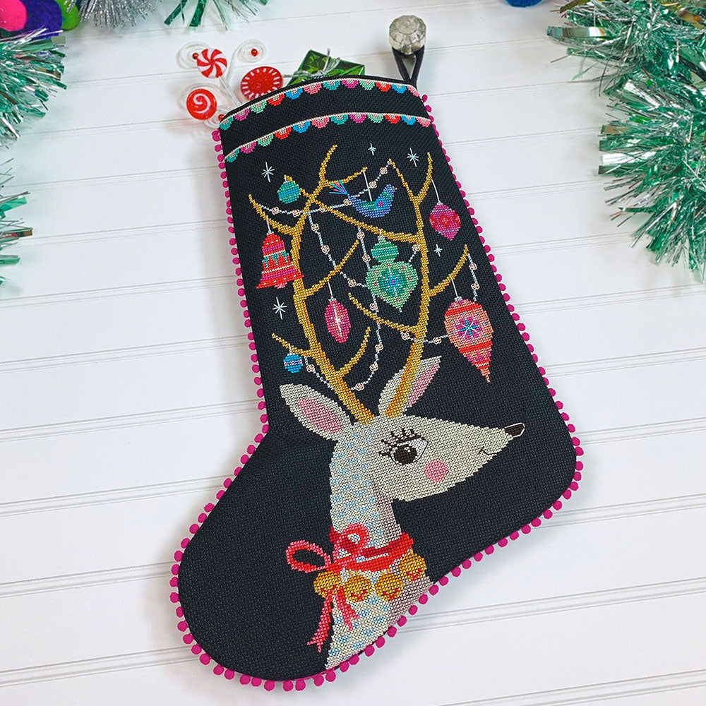 Oh Deer! Christmas Stocking Cross Stitch Pattern