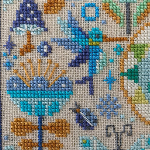 Garden Party Cross Stitch Pattern - Cool