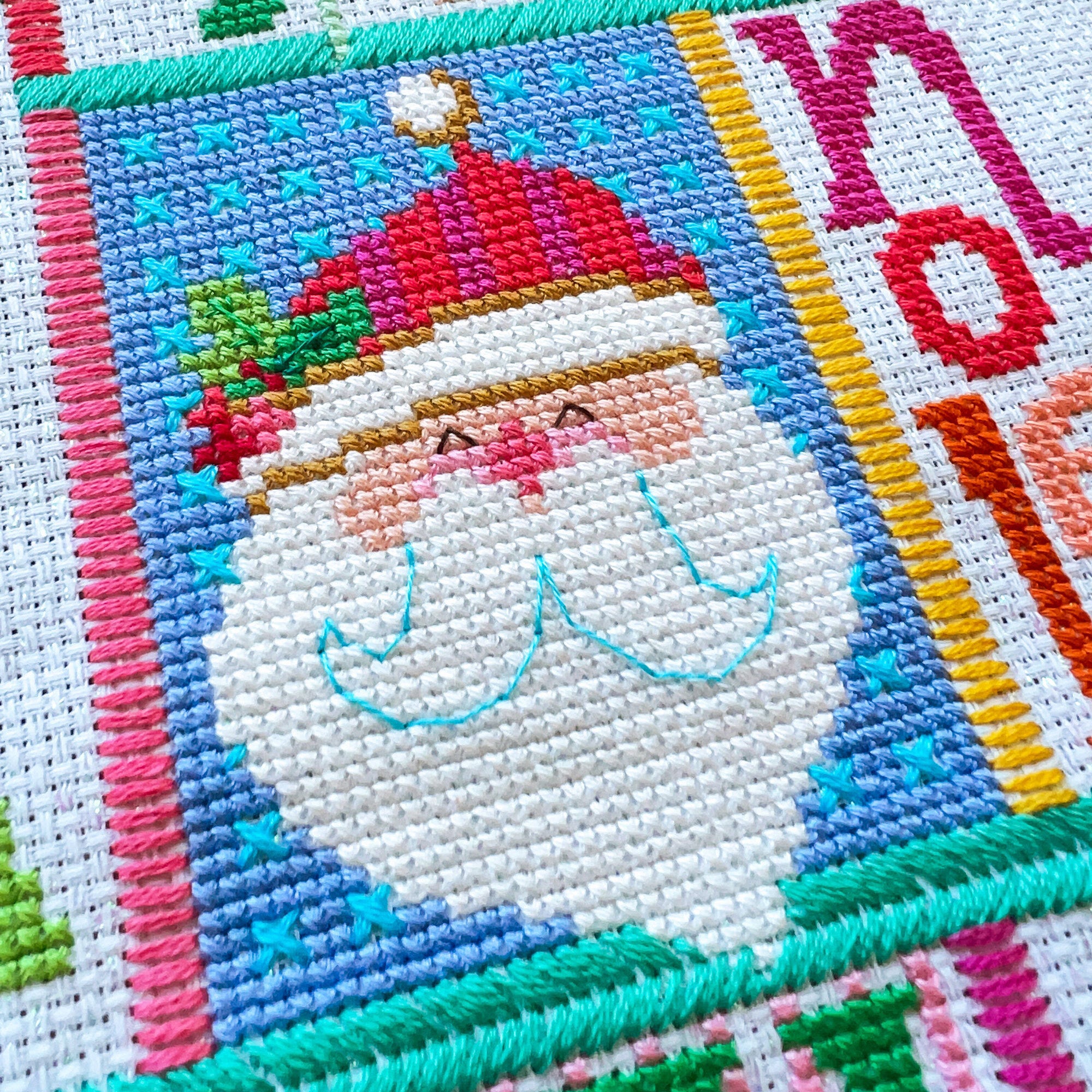 Oh What Fun Christmas Stocking Cross Stitch Pattern - Stitched Modern oh-what-fun-christmas-stocking-cross-stitch-pattern-stitched-modern