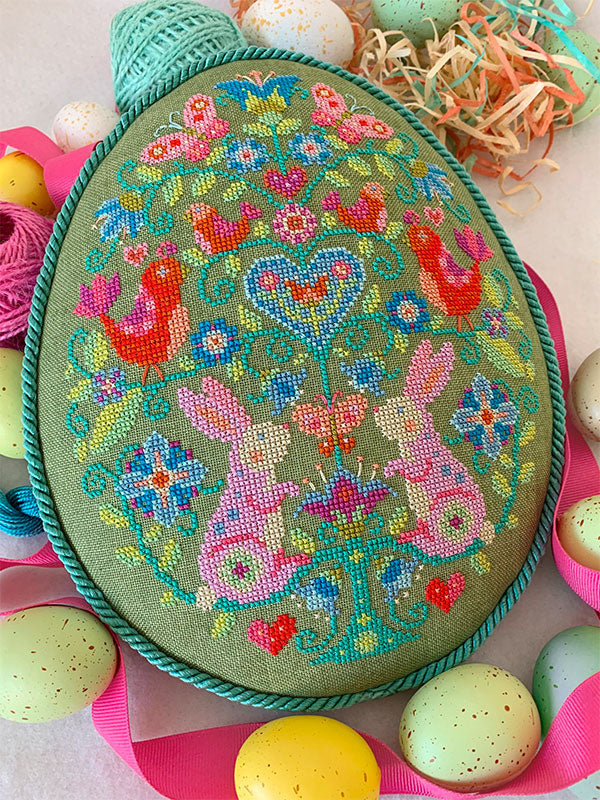 Egg Hunt Cross Stitch Pattern