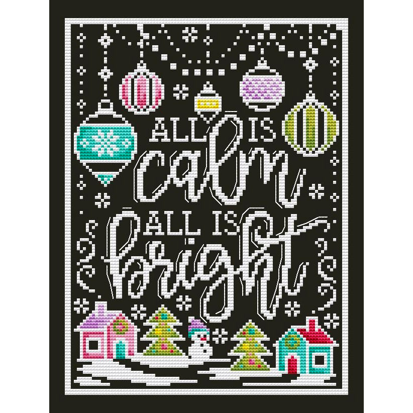 All Is Calm Christmas Cross Stitch Pattern
