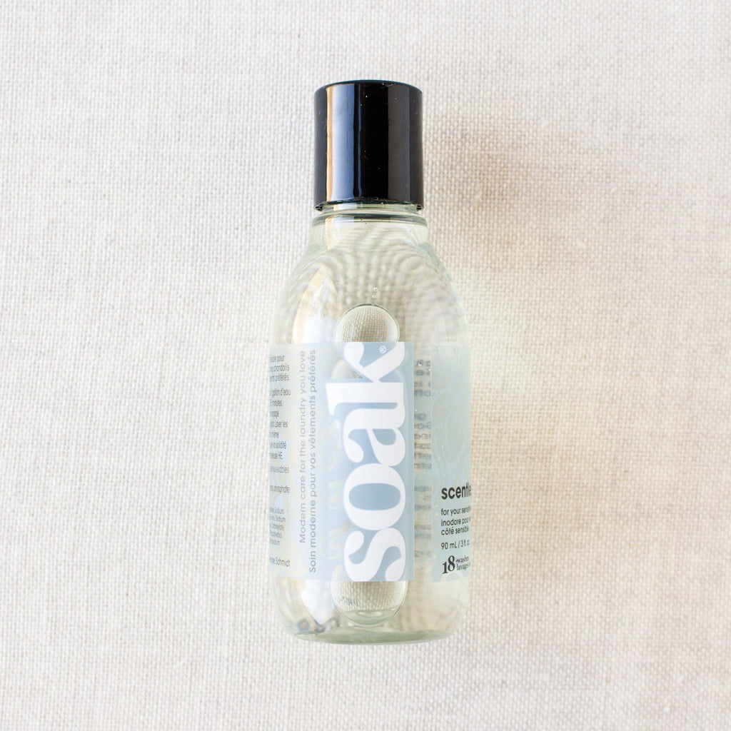 Soak Scentless Fabric Wash - 3 ounces - Stitched Modern