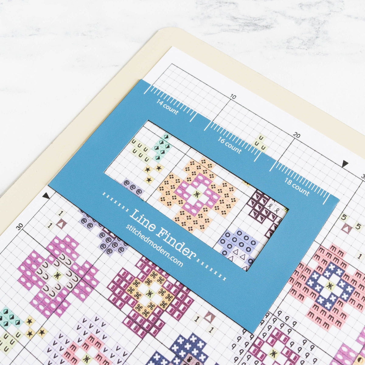 Cross Stitch Magnetic Line Finder Stitched Modern cross-stitch-magnetic-line-finder-stitched-modern