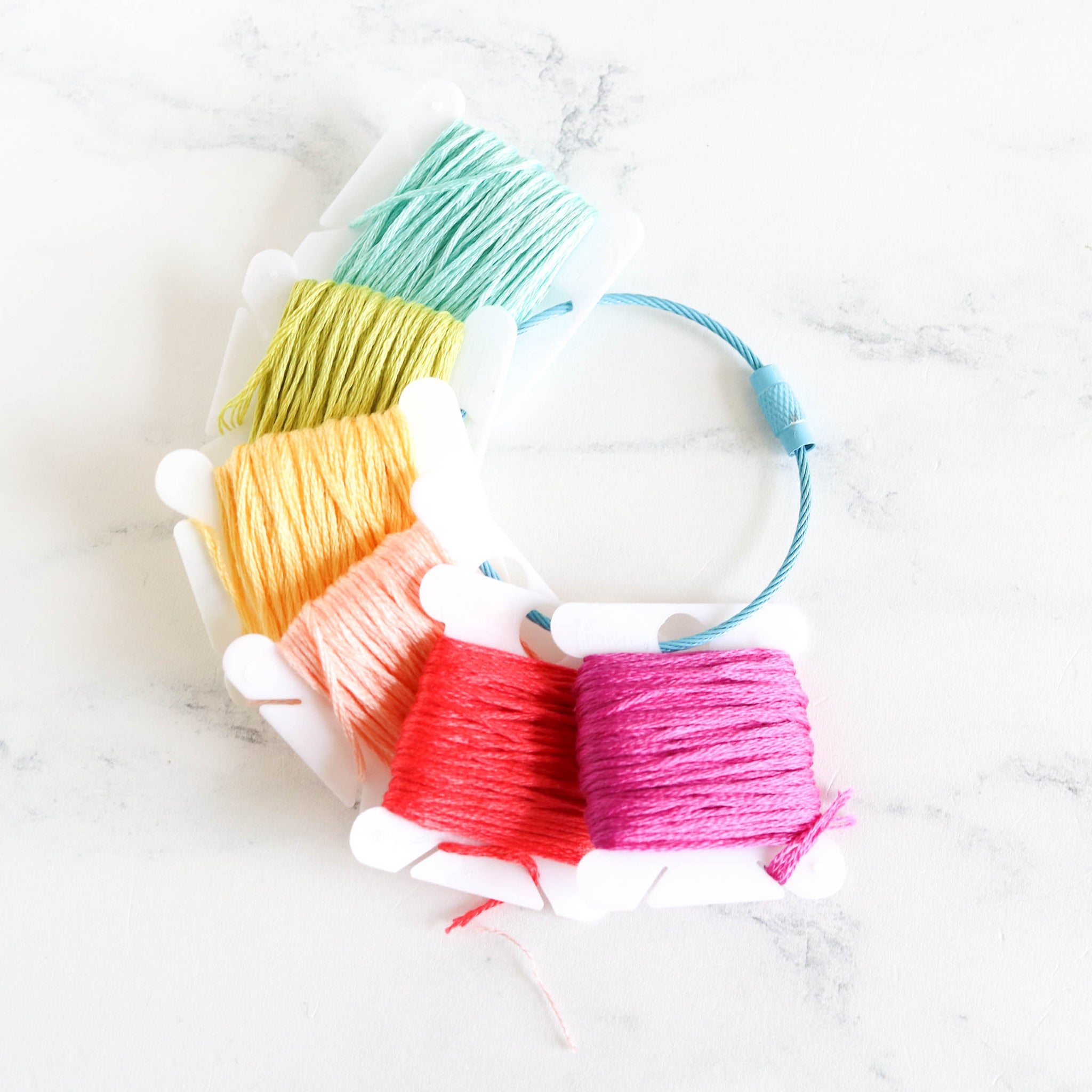 Floss Rings Twist Lock Floss Bobbin Rings - Stitched Modern