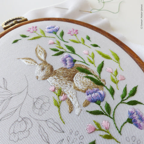 Garden Bunny Hand Embroidery Kit