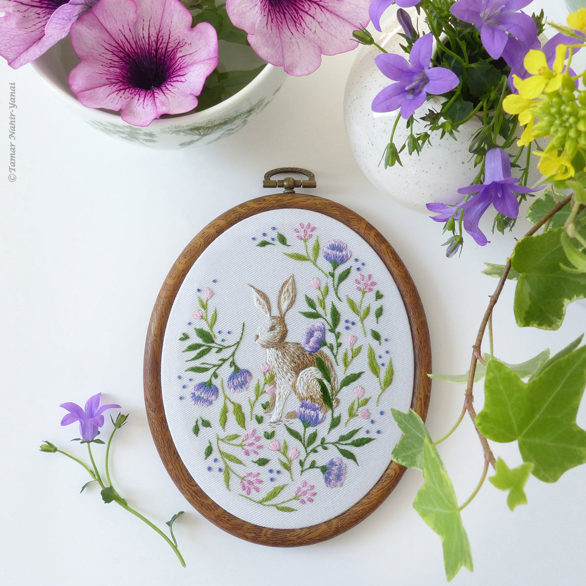 Garden Bunny Hand Embroidery Kit