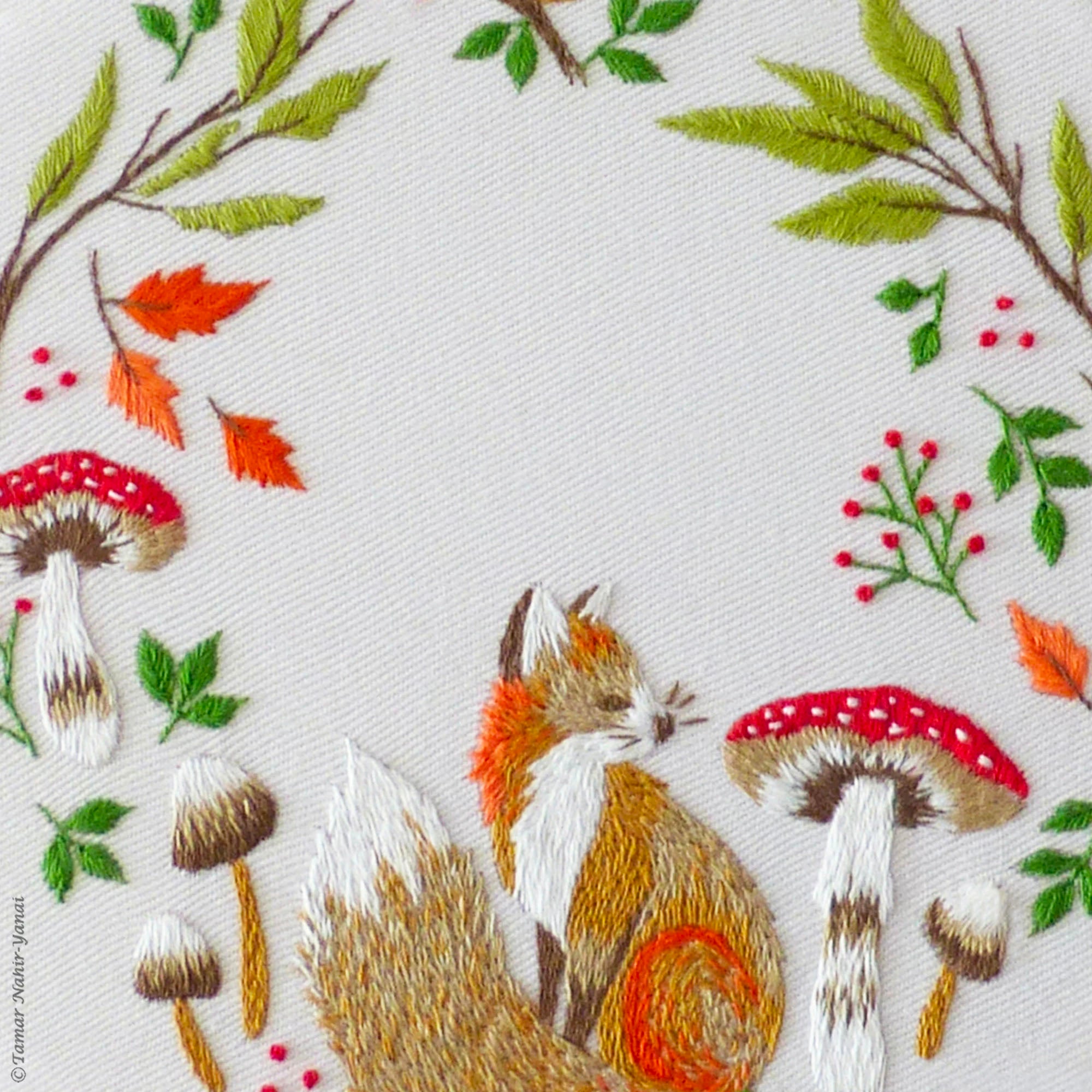 Free Hand Embroidery Designs for Autumn – a Small Collection