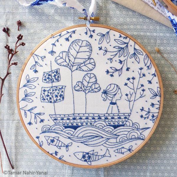 Blue Ocean Hand Embroidery Kit
