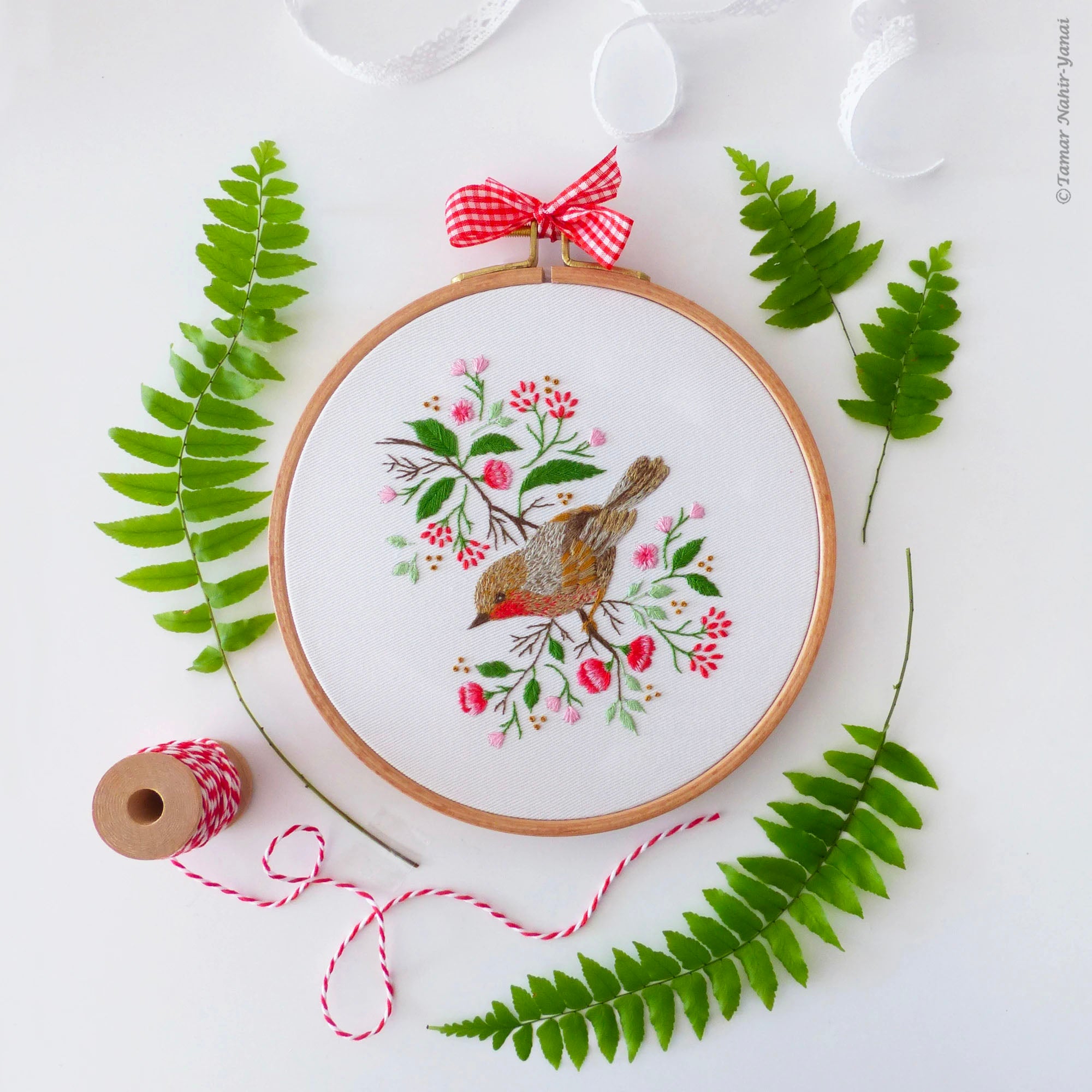 Christmas Deer Hand Embroidery Kit - Stitched Modern