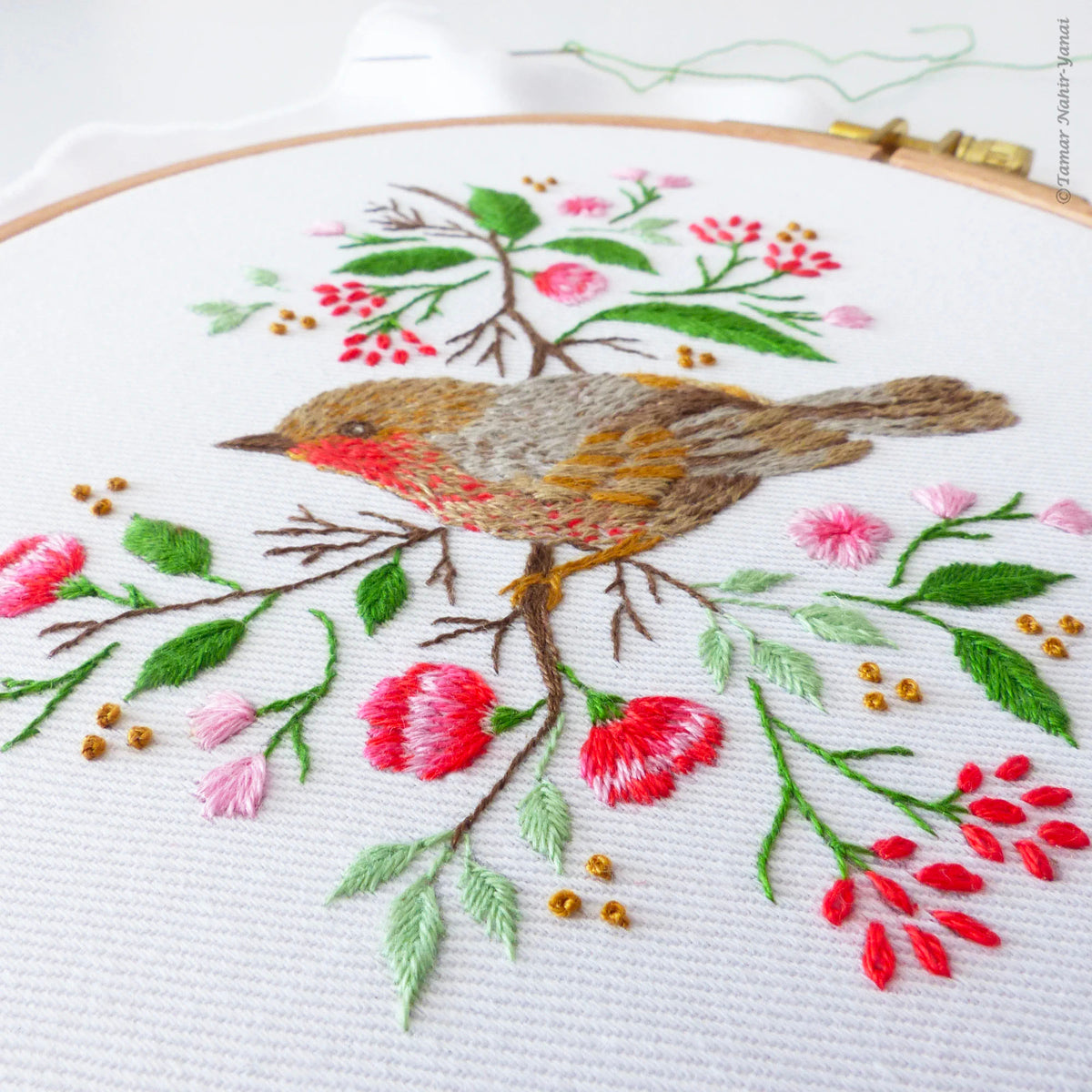 Christmas Robin Hand Embroidery Kit