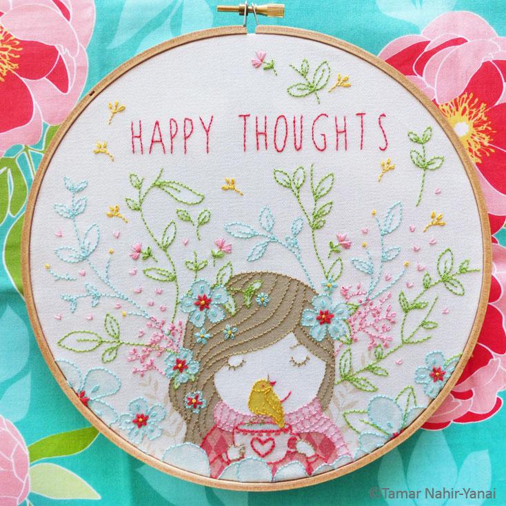Happy Thoughts Hand Embroidery Kit