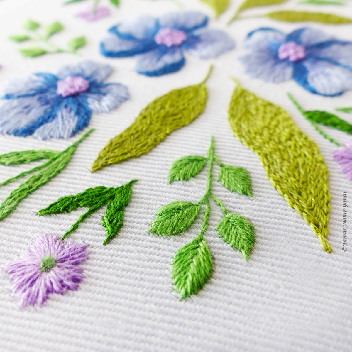 Purple Blossom Hand Embroidery Kit