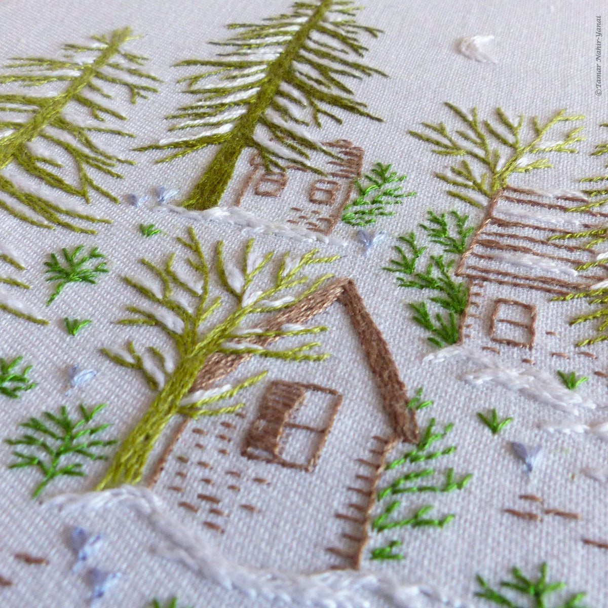 Snowy Night Hand Embroidery Kit
