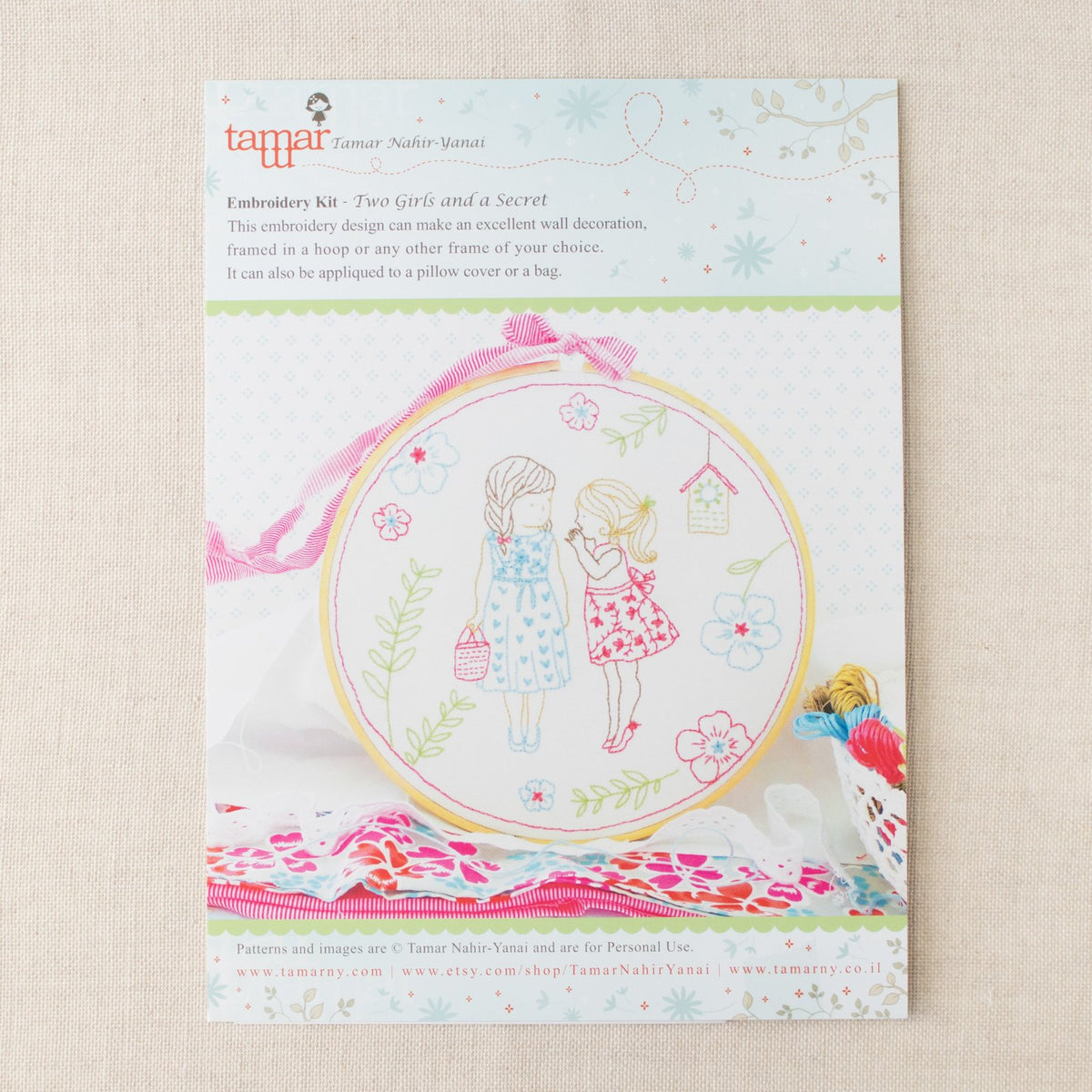 Two Girls and a Secret Hand Embroidery Kit