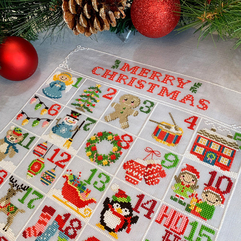 Christmas Calendar Cross Stitch Pattern