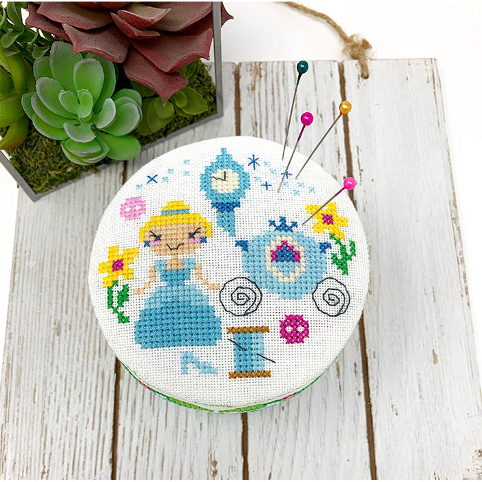 Fairy Tale Pincushion Cross Stitch Pattern - Cinderella