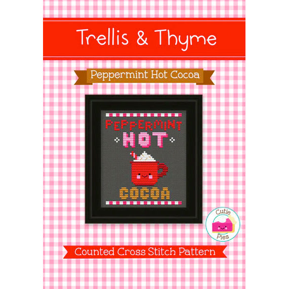Peppermint Hot Chocolate Cross Stitch Pattern