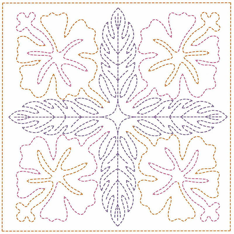 Sashiko World Embroidery Kit - Hawaii Hibiscus