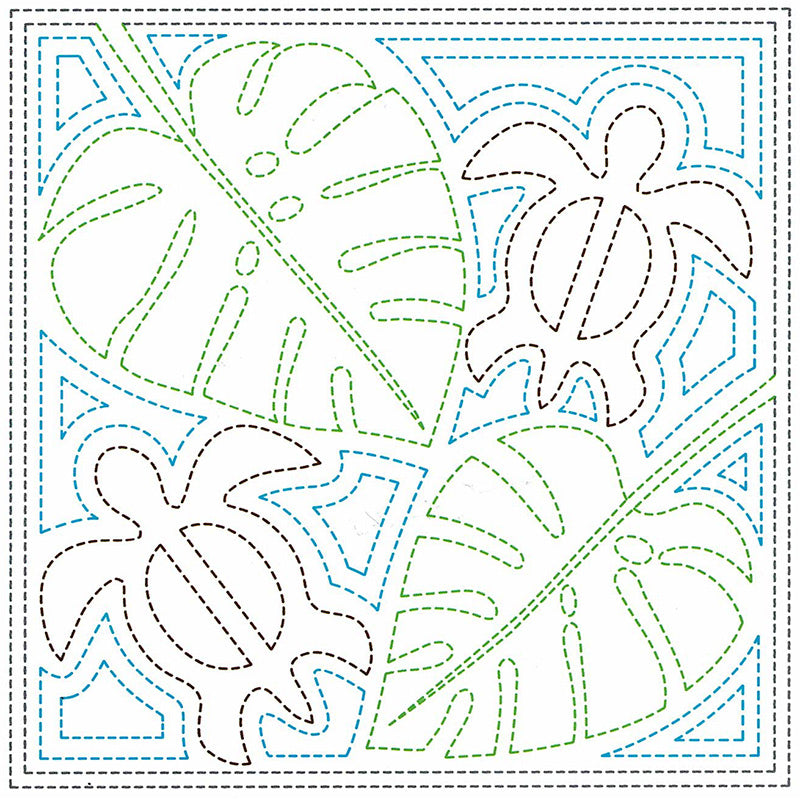 Sashiko World Embroidery Kit - Hawaii Honu