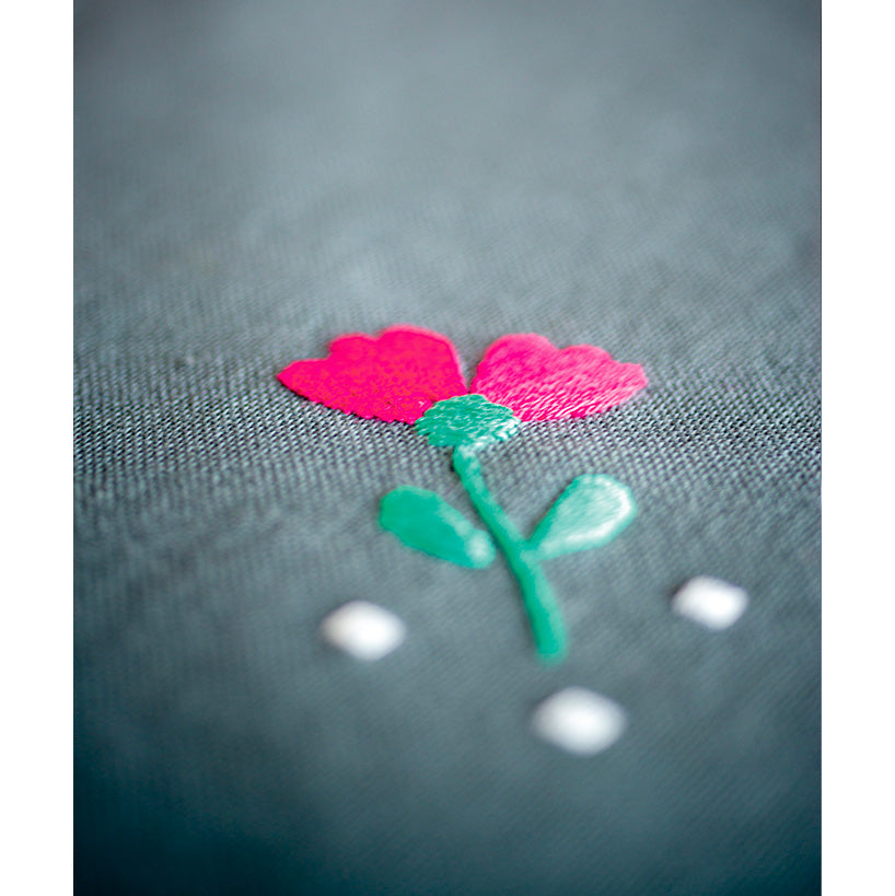 Hand Embroidery Kit - Colorful Flowers Tablecloth