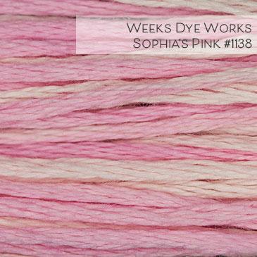 Weeks Dye Works Embroidery Floss - Sophia&#39;s Pink #1138