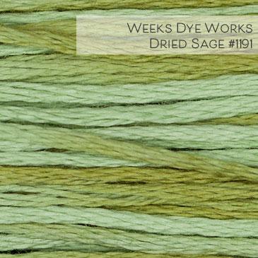Weeks Dye Works Embroidery Floss - Dried Sage #1191