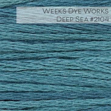 Weeks Dye Works Embroidery Floss - Deep Sea #2104