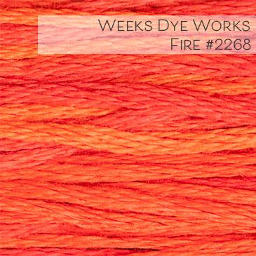 Weeks Dye Works Embroidery Floss - Fire #2268