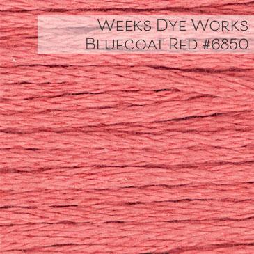 Weeks Dye Works Embroidery Floss - Bluecoat Red #6850