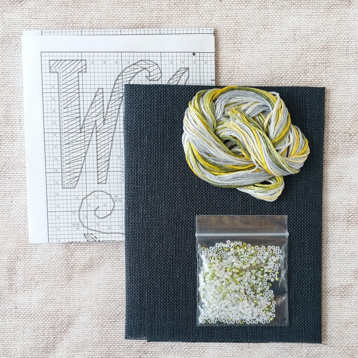 Chalkboard Inspired Cross Stitch Kit - Welcome Home