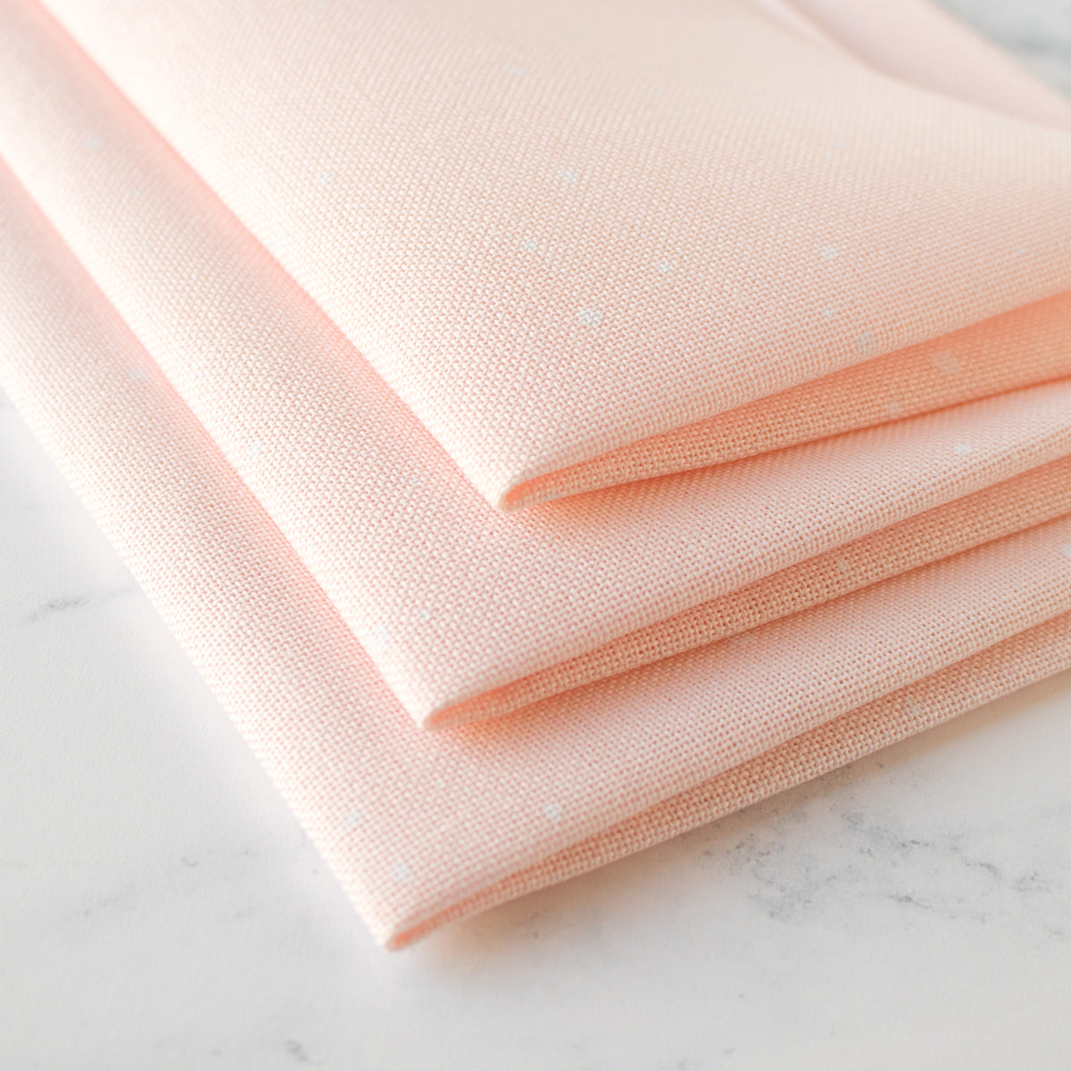 Evenweave Cross Stitch Fabric - Powder Pink Splash